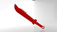 Full Moon Sword Low Poly - Dolunay Kilici