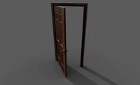 Low Poly Door Low-poly 3D model