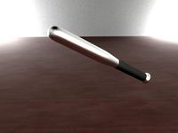 Black Aluminum Baseball Bat