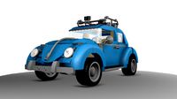 Brick VW Beetle Car