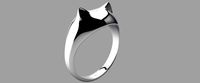 feng shui lucky cat ring
