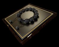 Diamond Bracelet with Pave Ball Beads