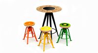 Bar table and bar stools