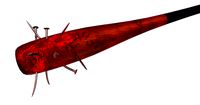 bloody baseball bat