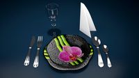 Dinner set flower