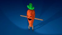 Cartoon plushy carrot