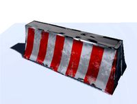 low poly road barrier