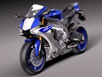 Yamaha YZF R1 2015 3D Model
