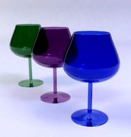 coloured wine glass