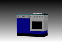 Gas stove countertop
