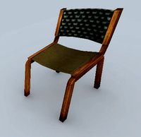 Free Wooden cloth Chair