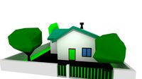 House Low Poly - Zone low Density Residential 04