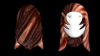 Free brown textured woman hair