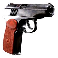 Makarov Pistol old & dirty (PM - PBR game model)