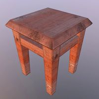 wood stool