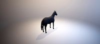 Low Poly Horse Basemesh VR, AR and low-poly