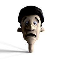 Old man character head
