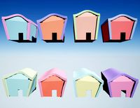 Pastel Houses