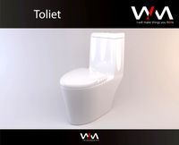 toilet modern style 3D