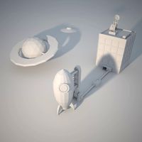 Low Poly Launch Site