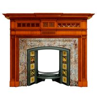 Fireplace Antique Walnut