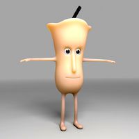 Rigged Candle Character
