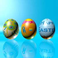 Easter Eggs Set 02 3D Model