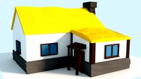 Lowpoly Medieval House
