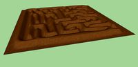 Earth mound maze
