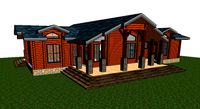 wood beam house