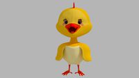 chick 3D model
