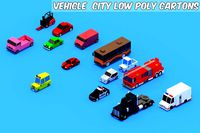 low poly Cars pack