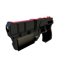 Futuristic gun low poly