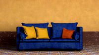 High Poly Sofa Cinema 4D-OBJ