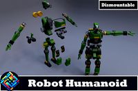 Robot Humanoid low_poly