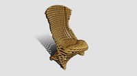 Chair Cardboard concept 2 (interlocked)