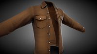 Brown Denim Shirt