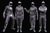 Man in Skydiving Suit - Rigged