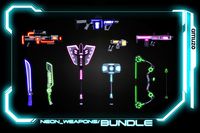 Neon Cyber Punk Weapon Bundle - Pack 1