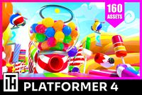 Platformer 4 Candy - Low Poly 3D Models Pack