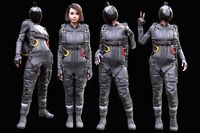 Woman in Skydiving Suit - Rigged