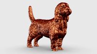 Basset Griffon Petit 3D Print Model Pose 03