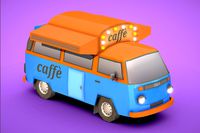 Caffè Car Low_Poly