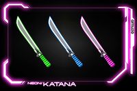 Neon Cyber Weapon Pack - Katana