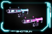 Neon Cyber Weapon Pack - Shotgun