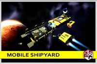 Scifi lowpoly mobile shipyard
