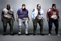 Fat Zombie Casual Clothes
