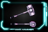 Neon Cyber Weapon Pack - War Hammer