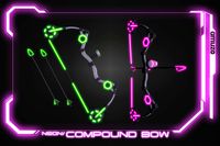 Neon Cyber Weapon Pack - Bow & Arrow