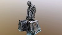 Tímár József bronze memorial statue